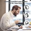 Wireless EarHook Earbuds,Bluetooth 5.4 Open Ear Sports Headphones,Air Conduction Over The Ear Headphones,40Hrs Playtime,IPX5 Waterproof Earphones for Worksout Running