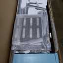 Steel Vertical Long Parts Storage Rack, Lumber Storage Rack 1500 LBS Capacity, Heavy Duty Standing Bar Rack with Safety Chain for Garage Workshop Factory, 4 Bays, Black,