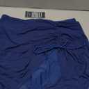 Blooming Jelly High Waisted Swim Skirt Tummy Control Swim Bottoms Mesh Ruched Drawsting Bathing Suit, Large