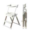 Boon Pivot Toddler Tower Kids Kitchen Step Stool - Folding Step Stool for Bathroom Sink or Kitchen Counter - CPC Certification - White - Ages 18 Months to 4 Years