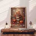 Autumn Books Candles Pumpkins Leaves 1000 Piece Jigsaw Puzzle for Adults Students Cozy Fall Holiday Puzzle Art Home Decor Relaxing Brain Game Vintage Library 2027 Inches Indoor Seasonal Challenge (Puzzle-christmas Scene-05)