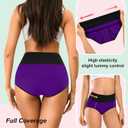 MISSWHO Cotton High Waisted Womens Underwear Soft Stretch Breathable Full Coverage Ladies Panties(Regular & Plus Size) (XXL)