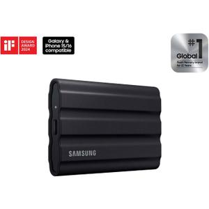 Samsung T7 Shield 1TB, up to 1050MB/s, USB 3.2 Gen2, Rugged, IP65 Rated, for Photographers, Content Creators and Gaming, Portable External Solid State Drive (MU-PE1T0S/AM, 2022), Black