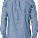 Amazon Essentials Men's Regular-Fit Long-Sleeve Chambray Shirt (XS)