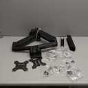 Dual Monitor Wall Mount, Double Monitor Wall Stand for Two 17-32 inch Flat Computer Screens, Height Adjustable Gas Spring Mounted Bracket Arms Hold up to 17.6lbs, VESA 75/100