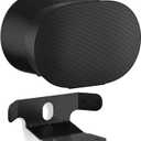 Heavy-Duty Speaker Mount for Sonos Era 300 Corner Wall Mount Bracket, Low Profile Wall Mount for Sonos Era 300 Speaker Corner Mount Easy to Install, Black (Coner Wall Mount-1 Pack)