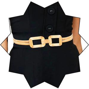 COSYDAYS Gold Dress Belt Strech Metal Belts Fashion Mardi Gras Waist Accessories for Women