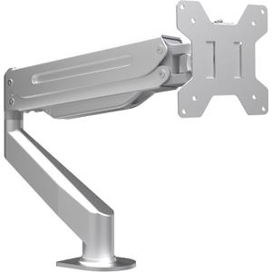 Suptek Monitor Mount Gas Spring Monitor Arm Desk Mount Fully Adjustable Fits 17 20 22 23 24 26 32 inch Monitors Weight Capacity up to 22 lbs (Silver)