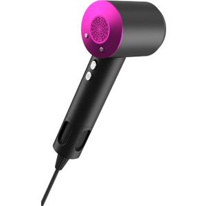 Kupaky Hair Dryer, Ionic Blow Dryer, 150, 000 RPM Professional Hairdryer for Fast Drying, 3 Temps 3 Speeds Portable Hair Blow Dryer with Magnetic Nozzle, Hairdryer for Women Man All Hair Types