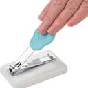 Peta Table Nail Clipper PNC-3 - Mounted and Non-Slip - Plastic Base with Rubber Feet - for Anyone with Poor Hand Control, Weak Hand Strength and Tremors