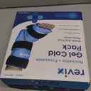 REVIX Ankle Ice Pack Wrap for Foot Pain Relief and Feet Injuries, Reusable Gel Ice Cold Packs for Achilles Tendonitis, Plantar Fasciitis, Sprained Ankles and Heels