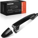 A-Premium Rear Left Driver Side Exterior Door Handle Compatible with Kia Spectra 2004-2009, Spectra5 2005-2009, Primed Black