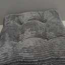 HIGOGOGO Washable Floor Pillow Cushion for Adults, Meditation Cushion Pillow, Large Square Floor Sitting, Removable Tufted Corduroy Cover, for Tatami Living Room or Yoga, 18×18 Inch, Machine Washable