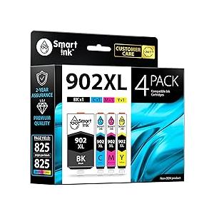 902XL Ink Cartridges Combo Pack 4Pack (Black/Cyan/Magenta/Yellow) Replacement for HP 902XL 902 OfficeJet Pro 6960 6968 6970 6971 6976 Printers