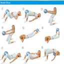 2 x Fsadwnn Small Pilates Exercise Ball - 9 Inch Core Training Ball with Pump, Barre & Yoga Workout (Pink)