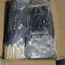 Disposable Dinnerware Set for 50pcs Sushi Trays Containers with Lids 8.6 x 3.6 Inch Disposable Sushi Take Out Boxes, 50 Pairs Japanese Bamboo Chopsticks, 100pcs Soy Sauce Dishes