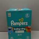 Pampers Diapers - Baby Dry - Size 1, 120 Count, Absorbent Disposable Infant Diaper (Packaging May Vary)