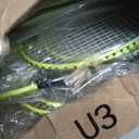 12 Pc Badminton Racket Set, 12 Pack, Fluorescent Yellow