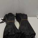 SDOOT Black Bags, 50 Pack - 3.7 x 3.5 x 13.8 Inch Kraft Paper Gift Bags with Handles for Christmas, New Year Celebrations