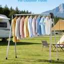 APEXCHASER Clothes Drying Rack Foldable, Stainless Steel Laundry Drying Rack Collapsible, Clothes Hanger for Sweater Baby Clothes Towel for Indoor & Outdoor, Portable Clothes Airer for Travel, 48 inch New