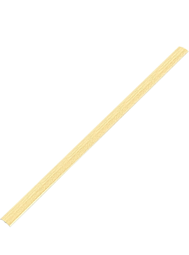 Aluminum alloy floor transition strip 5 pieces flooring transmissions laminate floor strip each 1.1 x 48 threshold seam cover strip wood grain universal strip Aspen yellow