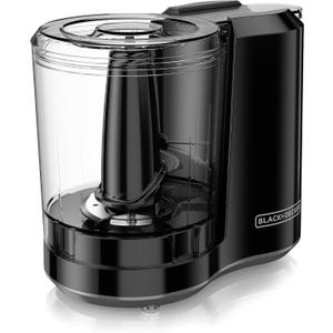 BLACK+DECKER, Improved Assembly, HC300B FreshPrep 3-Cup Electric Food Chopper, capacity, 5"L x 6.5"W x 7"H