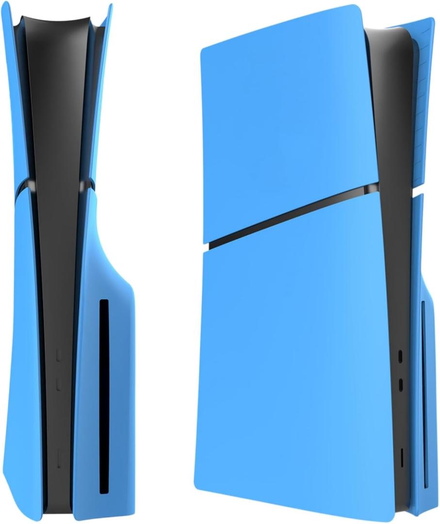 Face Plates Cover for PS5 Slim Disc Edition, FacePlates Side Shell Accessories Compatible with PlayStation 5 Slim Protective Panels (Starlight Blue)