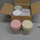 4 Pack Overnight Oats Containers with Lids and Spoons, 16 oz Glass Mason Jars with Airtight Lids, Overnight Oats Jars for Milk, Cereal, Fruit