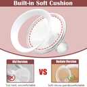 2pcs 18mm Soft Rim Flanges with 106 Degree Wider Opening Angle for Medela Breast Pump, PersonalFit, Freestyle, Maxflow, Freestyle Flex Swing Maxi Connector,Lansinoh Signature Pro