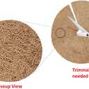 Deepthi 18-Inch Coco Coir Mulch Mats Pack of 3 Natural Coconut Fiber Discs Tree Ring Guards, Pot Covers, Sapling Root Protection, Weed Barrier, Moisture Retention for Garden & Potted Plants