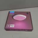 Rechargeable Shower Lights for Inside Shower, 12000mAh Motion Sensor Wireless RGB Ceiling Light with Remote No Wiring, Battery Operated Closet Lights Cordless LED Overhead Lighting for Bathroom (White)