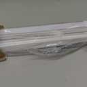 LazBlinds No Tools No Drill 1" Vinyl Mini Blinds, Cordless Blinds for Windows, Light Filtering Horizontal Window Blinds & Shades, 35" W x 48" H, White