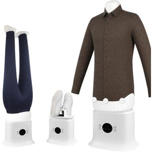 Automatic Ironing Machine for Clothes with Hands-Free Wrinkle Removal | Inflatable ironing machine removes wrinkles from shirts and pants with hot air drying, ideal for home, dorm and travel.