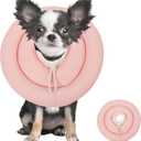 Soft Dog Cones, Recovery Dog Donut Collar After Surgery-Cone of Shame Alternative, Pet Elizabethan E-Collar Anti-Bite Lick Wound Healing Adjustable for Small Large Medium Dogs-BARDIMIES (M(Neck Girth 5.9-9IN), pink)
