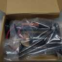 12V 130dB Dual Trumpet Air Horn Kit with Compressor - Loud Dual Electric Train Horn for Cars Boats Trucks SUV - High/Low Tube Air Horns Speaker Kit Car Accessories (Black)