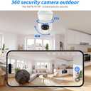 Light Bulb Security Camera,2.4G/5GHz WiFi 2K Security Cameras Wireless Outdoor,Bulb Cameras for Home Security,AI Human Detection and Alarm,2 Way Talk,Color Night Vision,Compatible with Alexa 2PCS