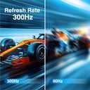 ArcticPro 24.5 inch 300Hz 240Hz Gaming Monitor, FHD 1080p, 1ms, PC Monitor Gaming, IPS, Adaptive sync, PC Monitor, NTSC 85%, sRGB 120%, Ultra Slim, DP x2, HDMI x2, VESA, with DP Cable up to 300Hz