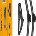 AUTOBOO 26"+16" Windshield Wipers with 12" Rear Wiper Blade Replacement for Toyota RAV4 2019 2020 2021 2022 2023,Mazda 5 2015 2014 2013 2012 2011 2010-2006 -Original Factory Quality (Pack of 3) (26"+16"/12")