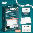 2 x 250 CT Lens Wipes for Eyeglasses - Pre-Moistened, Individually Wrapped Eye Glasses Cleaner Wipes - Streak-Free & Scratch-Free Glasses Wipes for Sunglasses, Camera Lenses & Phone Screen Wipes