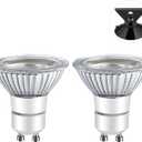 LED GU10 Range Hood Light Bulbs, LED Stove Appliance Light Bulb, Kitchen Light Replacement Halogen Light Bulb, 50W Equivalent, 5000K, 6W 550 Lm, Dimmable,Waterproof IP65 Pack of 2