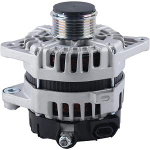 FEIDKS Alternator Compatible with Kia Soul 2017-2019, Rio 2018-2019, Seltos 2021 & Hyundai Accent 2018-2019, 1.6L, 12V 130A 6-Groove Clutch Pulley Clockwise Replace# 2626125 373002B970
