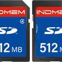 SD Card 512MB (2 Pack), Class 4 Flash Memory Cards MLC Stanard Secure Digital Cards, 512MB(2pc)