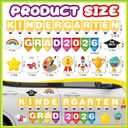 30 Pcs Kindergarten Graduation Car Magnets Decorations Magnetic Kindergarten Graduation Decals 2026 Grad Car Magnets Decoration Set for Blackboard Grad Party Parade Decoration