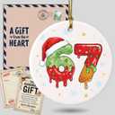 67 Funny Christmas Ornament - 67 Meme Six Seven Sponge Cake Ornament with Teen Slang Words, Rizz Skibidi Gen Z Slang Acrylic Xmas Decor, Viral Gift for Teens 2026