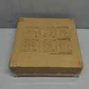 HORLIMER 6x4x1 inches Shipping Boxes Set of 50, White Corrugated Cardboard Box Literature Mailer