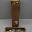 Curtain Rods for Windows 16 to 144 Inches Adjustable Length 1 Inch Diameter Window Curtain Rod with Aluminium Finials, Warm Gold