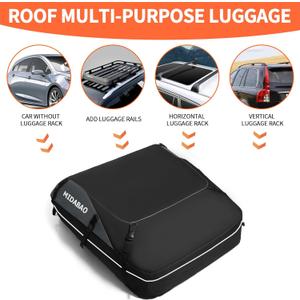 MIDABAO Thickened 20 Cubic Waterproof Duty Car Roof Top Carrier-Car Cargo Roof Bag Car Roof Top Carrier - Easy to Install Soft Rooftop Luggage Carriers with Wide Straps 20 Cubic Feet MIDABAO Thickened 20 Cubic Waterproof Duty Car Roof Top Carrier-Car Cargo Roof Bag Car Roof Top Carrier - Easy to Install Soft Rooftop Luggage Carriers with Wide Straps 20 Cubic Feet