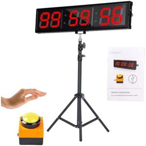 SMAHEAT Fitness Timer with Stopwatch Button, Suitable for School/exam/Home Exercise/Gym/Gym SMAHEAT Electronic Fitness Timer (4.0 inch six bit All red PC Transmission Model) SMAHEAT Fitness Timer with Stopwatch Button, Suitable for School/exam/Home Exercise/Gym/Gym SMAHEAT Electronic Fitness Timer (4.0 inch six bit All red PC Transmission Model)