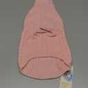 Queenmore Small Dog Pullover Sweater, Cold Weather Cable Knitwear, Classic Turtleneck Thick Warm Clothes for Chihuahua, Bulldog, Dachshund, Pug, Yorkie (Pink, Small)