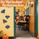 2 x Halloween Bulletin Board Decorations Set- 107 PCS,3 Interchangeable Message Sets, Ghost and Candy for Home School Office Partys,Halloween Classroom Decor